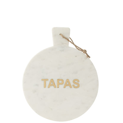 Deska do sera okrągła Apero Tapas biała