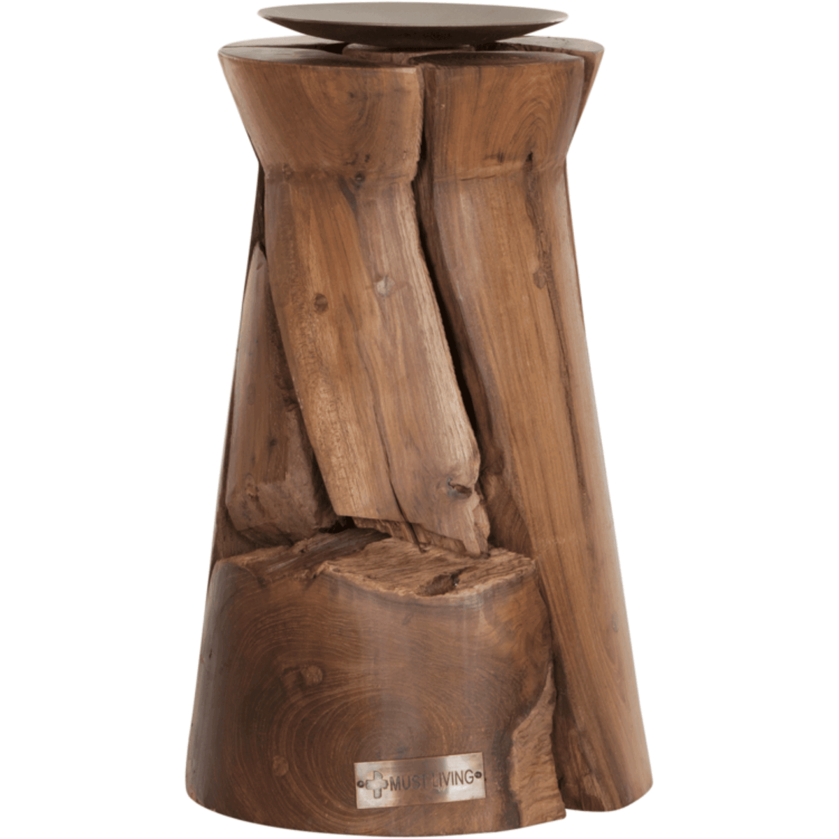 Kandelaar Flame Large met stompkaars MUST Living