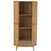 Kast Vakken Rond Mdf/Dennenhout Naturel J-Line