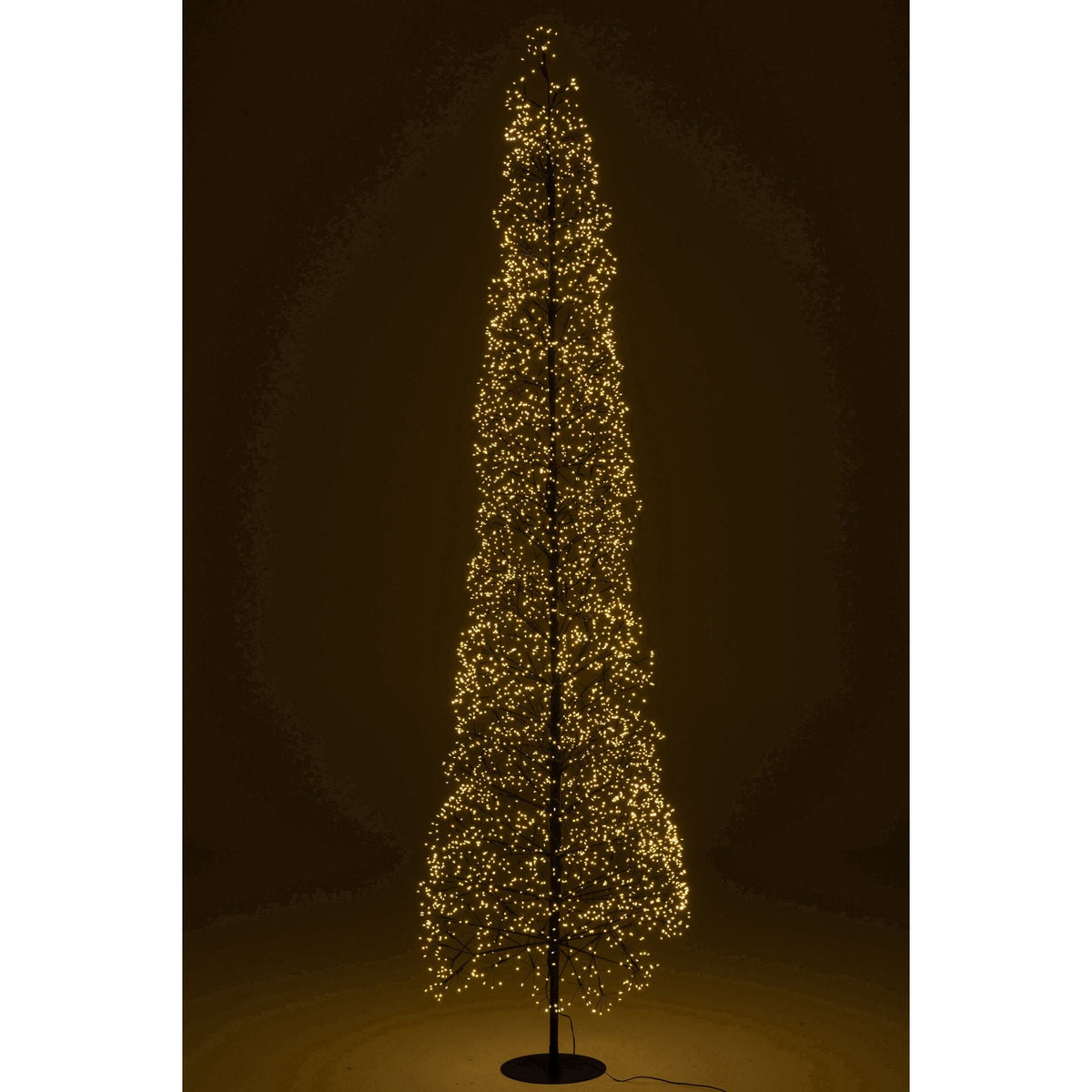 Kerstboom Led Warm Witte Lichten Ijzer Zwart Extra Large H240cm van J-Line, close-up van het materiaal