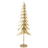 Kerstboom Op Stam Metaal Goud Large van J-Line, slanke gouden boom op stam van 135cm hoog