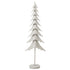 Kerstboom Op Stam Metaal Wit Large van J-Line, slanke witte boom op stam van 135cm hoog