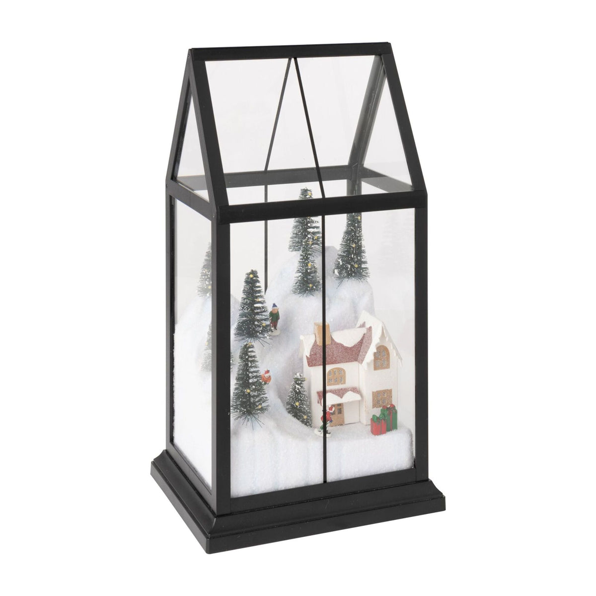 Wioska Świąteczna Szklana LED Multicolour Small J-Line