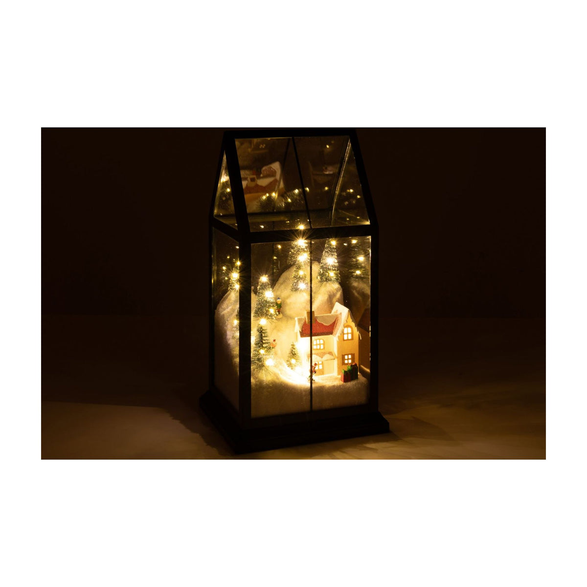 Wioska Świąteczna Szklana LED Multicolour Small J-Line