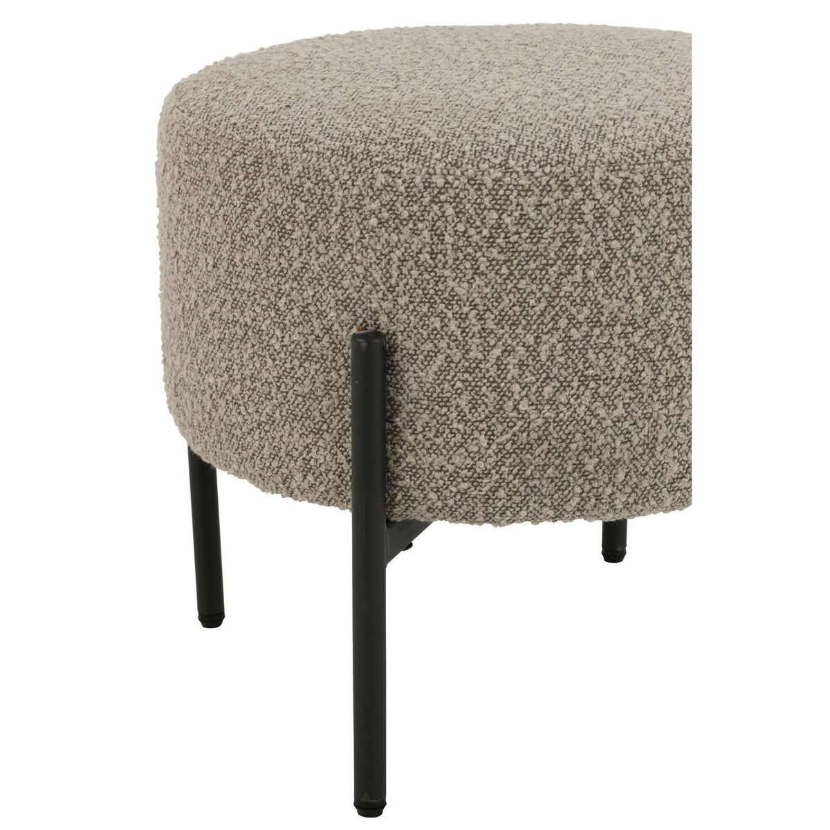 Hokera Boucle Sklejka/Poliester Szary/Czarny J-Line