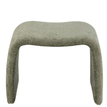 Kruk N Shape Textiel Muntgroen - Kruk - J-Line - livinglovely.nl