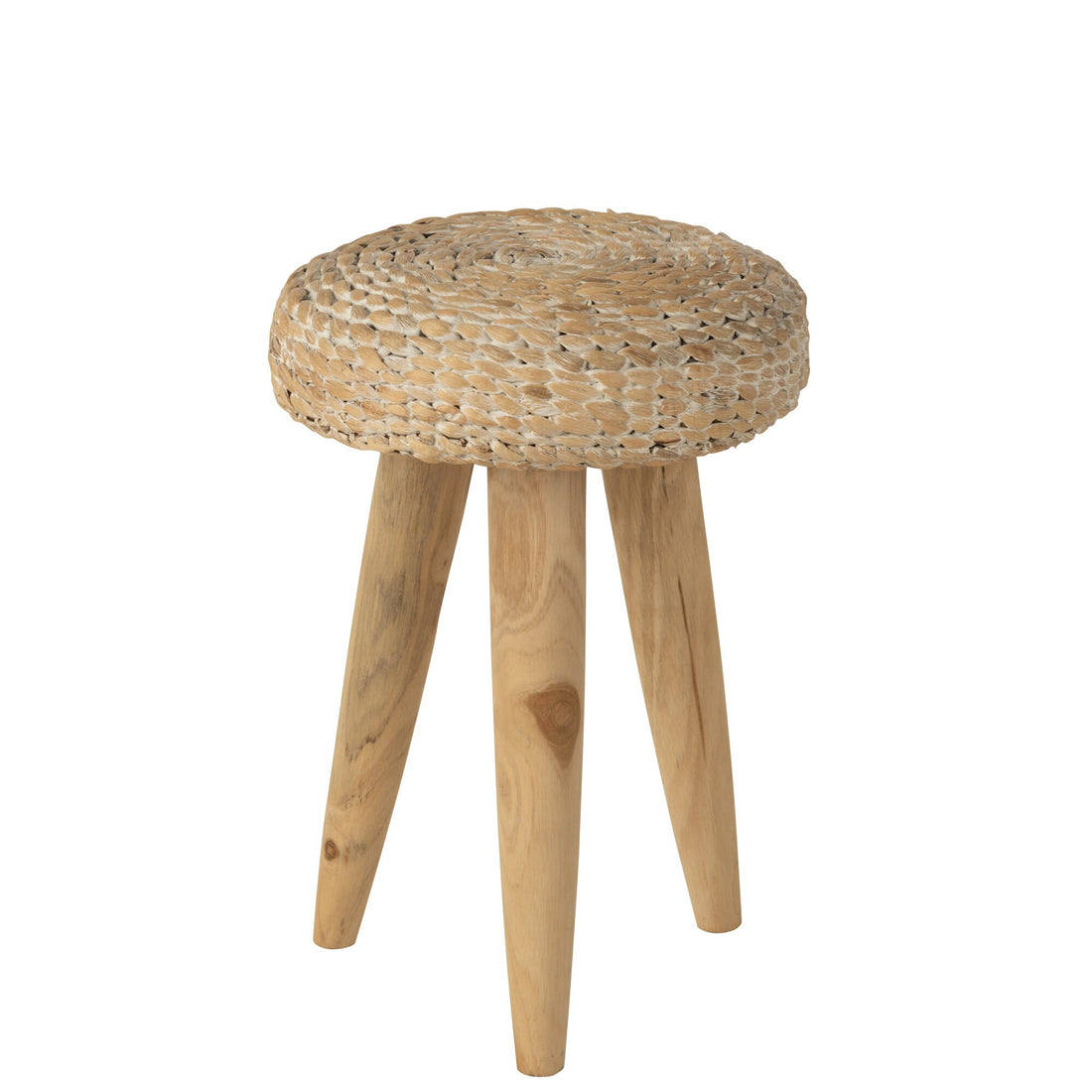 Hoker Okrągły Teak/Wataha Biały J-Line