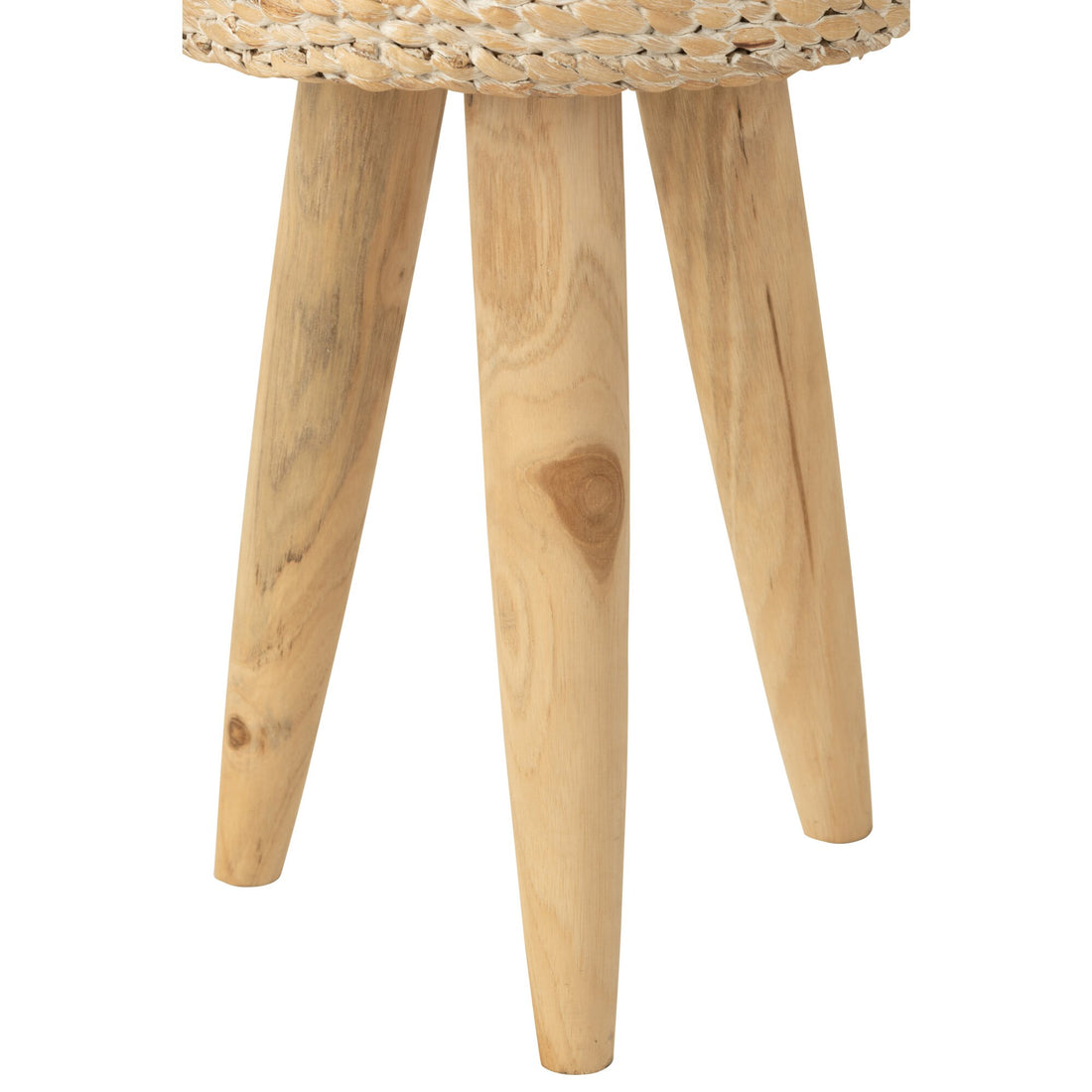 Hoker Okrągły Teak/Wataha Biały J-Line