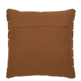 Kussen Lijnen Outdoor Polyester Bruin/Wit - Outdoor kussen - J-Line - livinglovely.nl