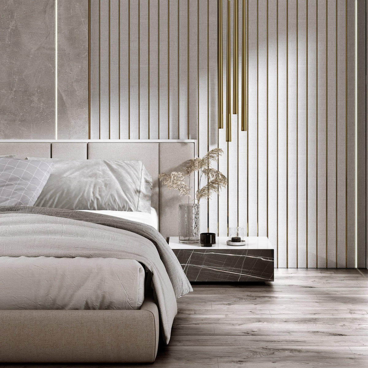 Lamelio 3D wandpaneel - Amber Wit - Lamelio - Lamelio - livinglovely.nl