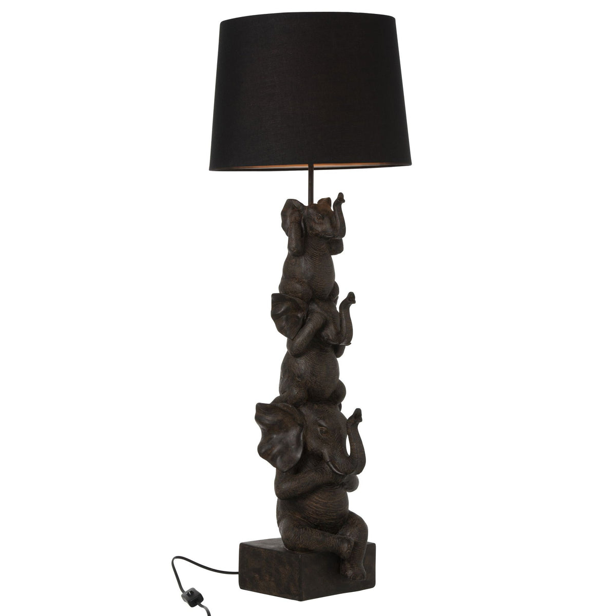 Lamp 3 Olifanten Pol Bruin J-Line