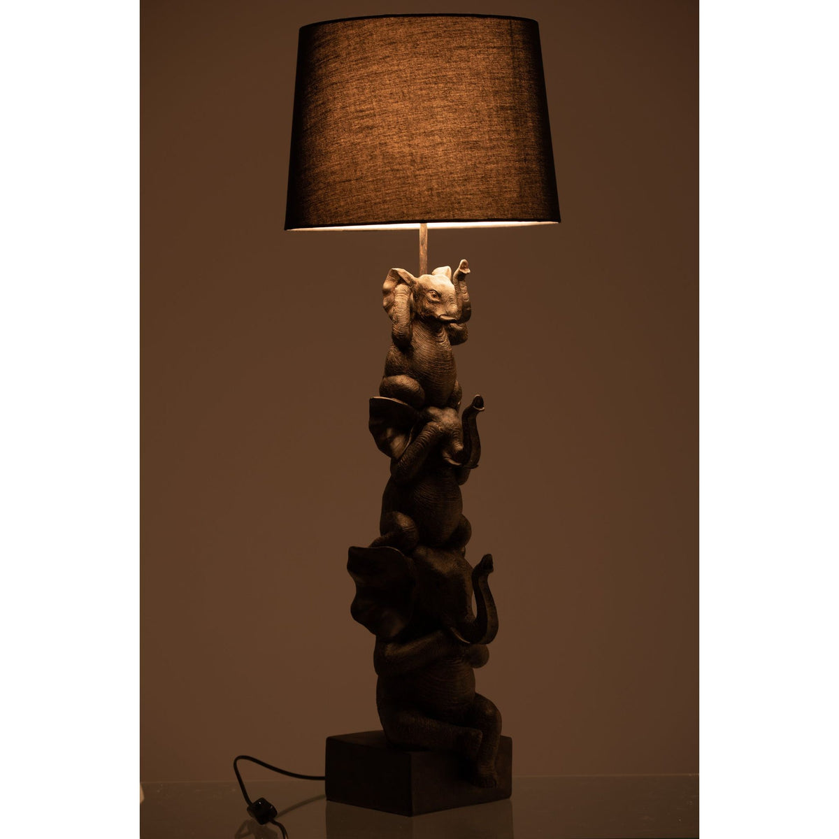 Lamp 3 Olifanten Pol Bruin J-Line
