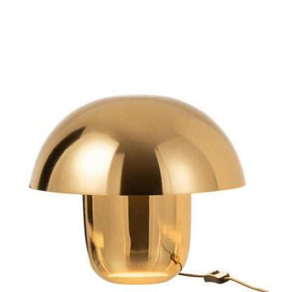 Lamp Paddenstoel Ijzer Goud Small - Tafellamp - J-Line - livinglovely.nl
