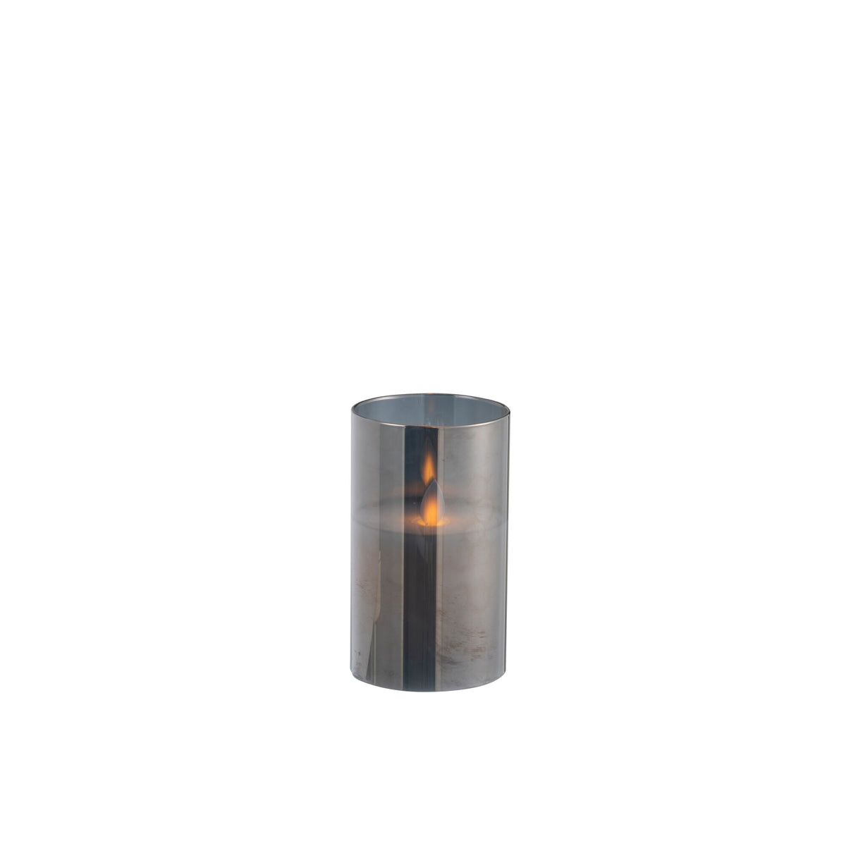 Lampa LED Szczotkowane Szkło Szara Mała