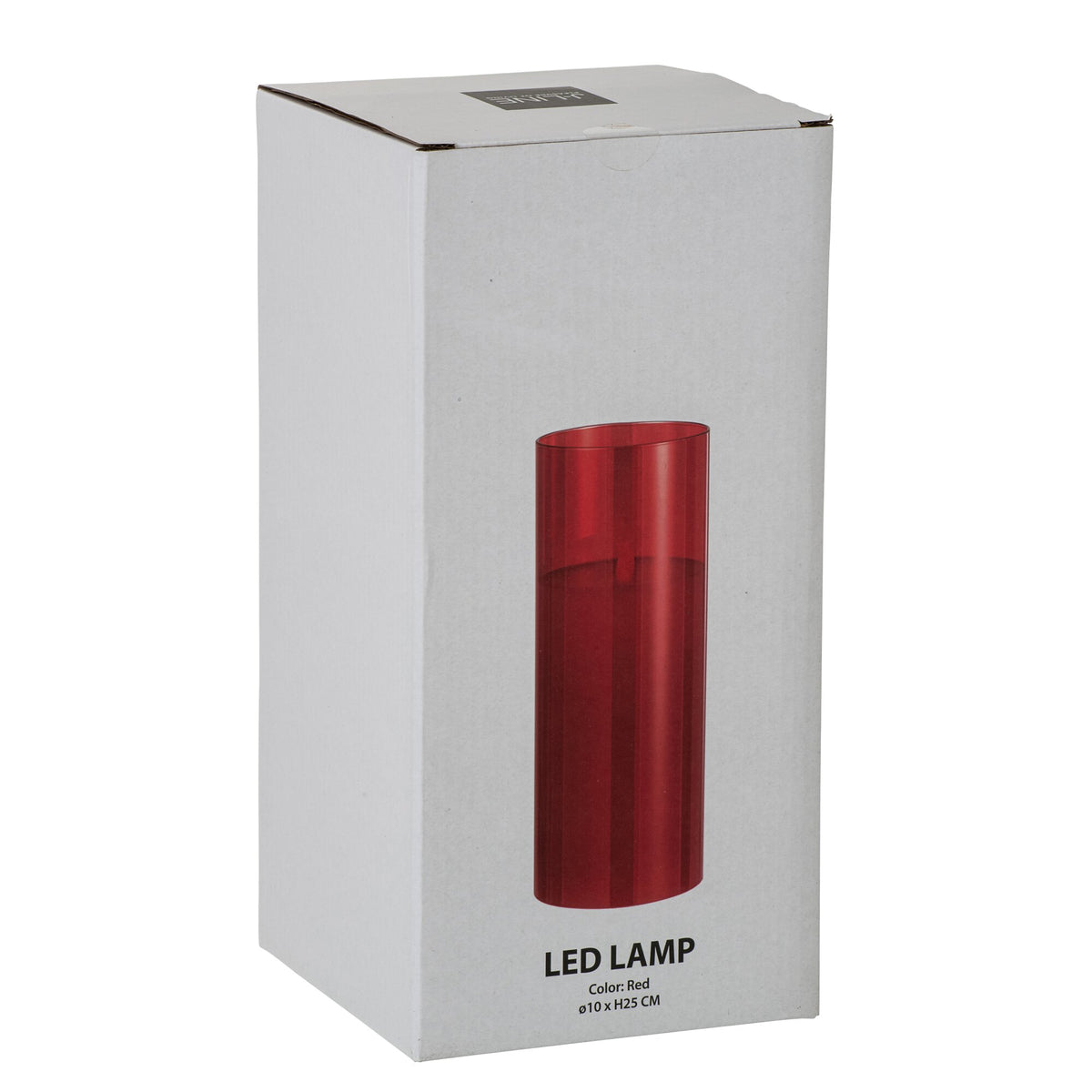 Lampa LED Szklane migoczące czerwone Large