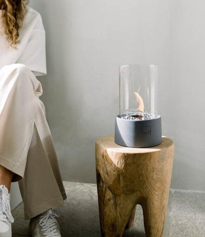 Leeff Stonefire Grijs - Buitenhaard - LEEFF - livinglovely.nl