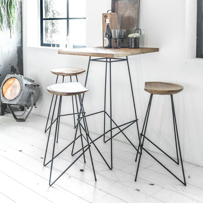Loft Barkruk Zwart of naturel Raw Materials - Barkruk - Raw Materials - livinglovely.nl