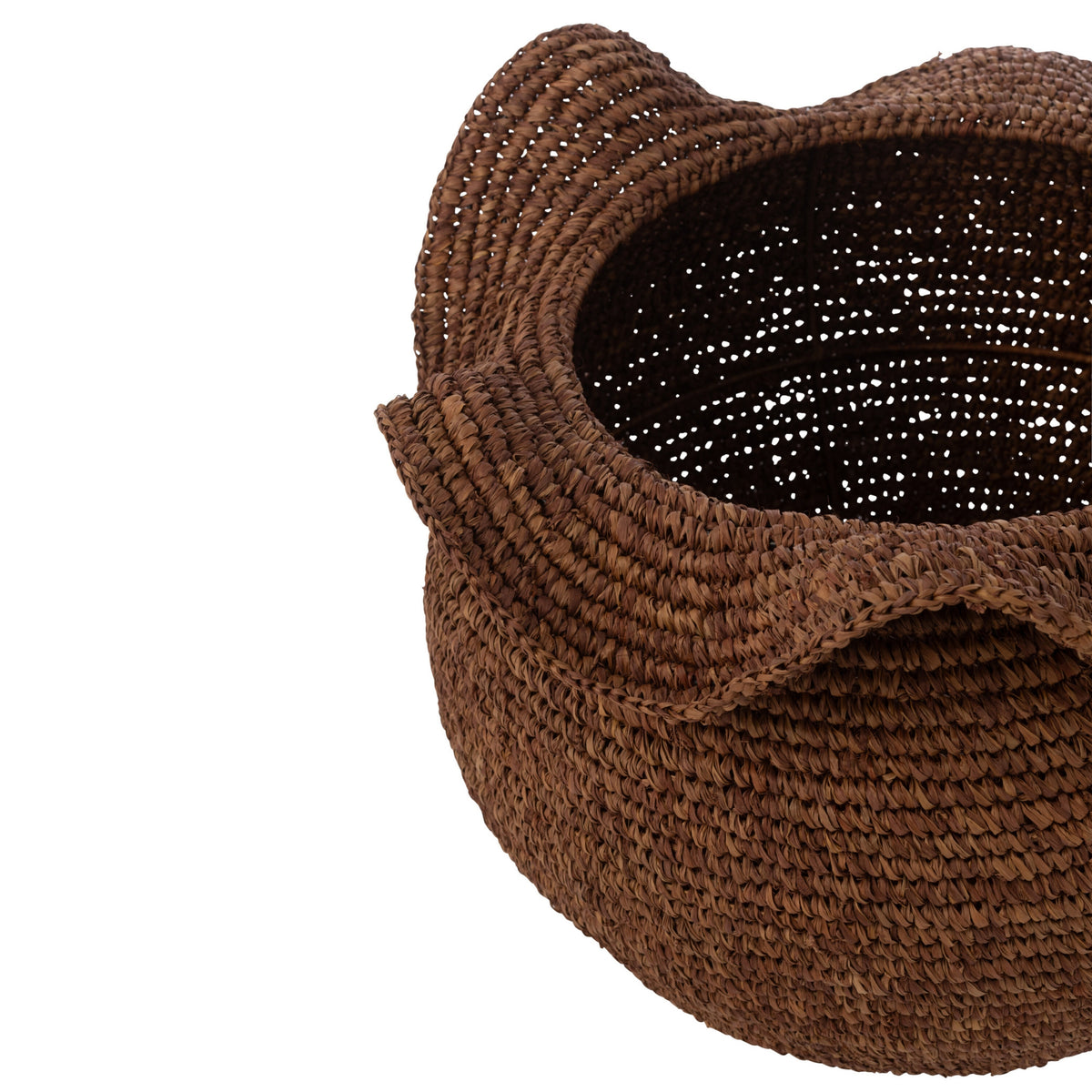Kosz z sizalu, ciemnobrązowy, J-Line