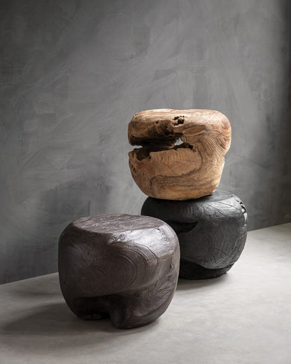 Must Living Salontafel Ball Naturel Ø40x±30cm - - MUST Living - livinglovely.nl
