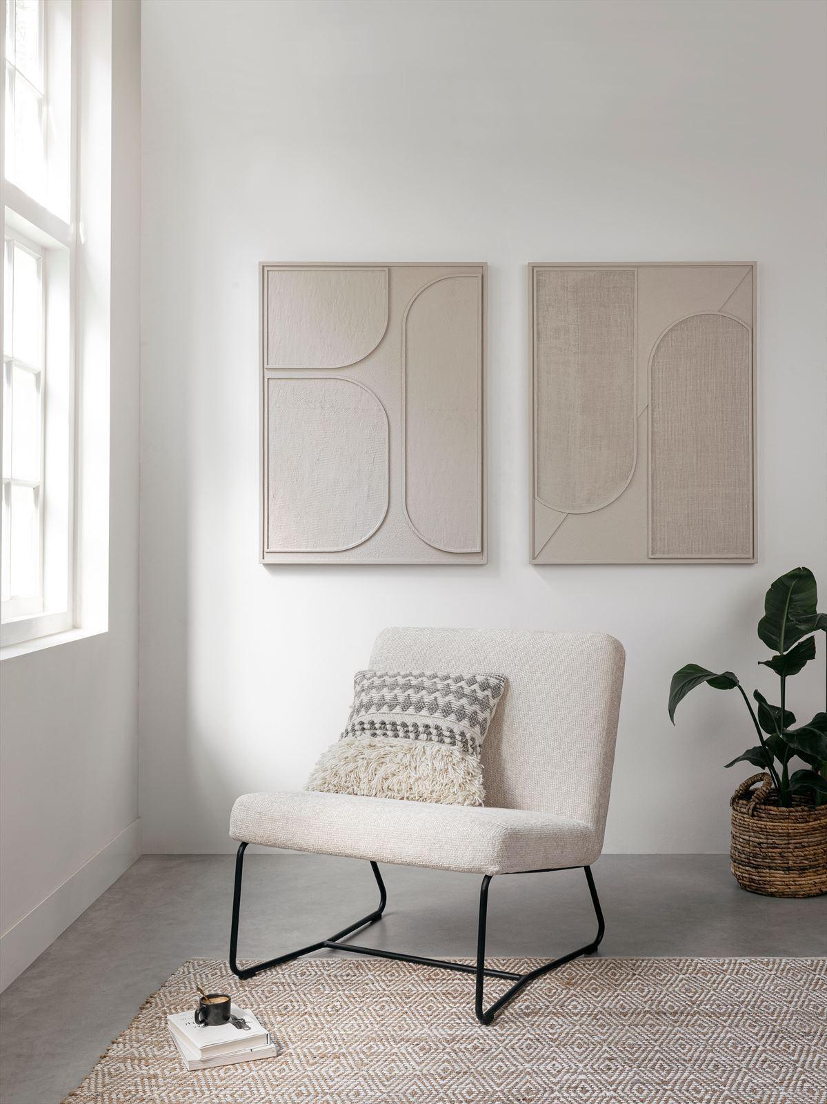 Must Living Wandpaneel Elyn Cream Small - Wandpaneel - MUST Living - livinglovely.nl