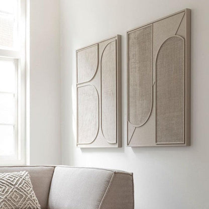 Must Living Wandpaneel Lorcan Cream Large - Wandpaneel - MUST Living - livinglovely.nl