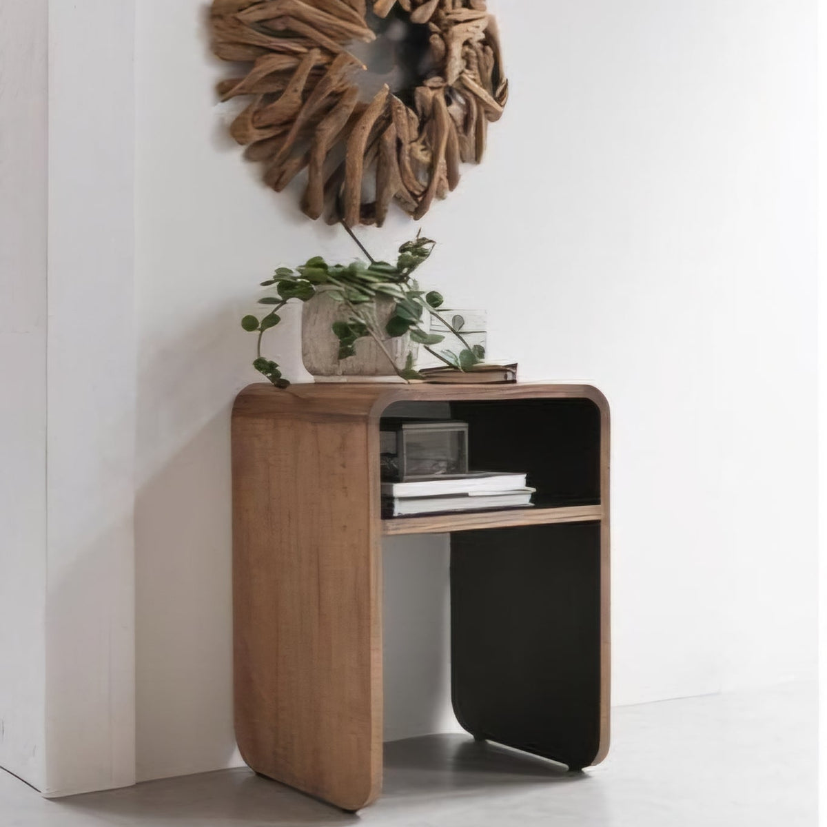 Nachtkastje Evo Teakhout, 40x35cm - Nachtkastje - DTP Home - livinglovely.nl