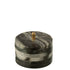 Onderzetter Rond Marmer Zwart/Lichtgrijs Set van 6 - Onderzetter - J-Line - livinglovely.nl
