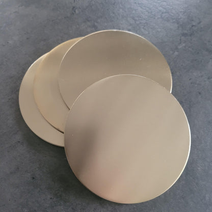Onderzetters Goud Set van 6 - Onderzetter - Fine Dining &amp; Living - livinglovely.nl