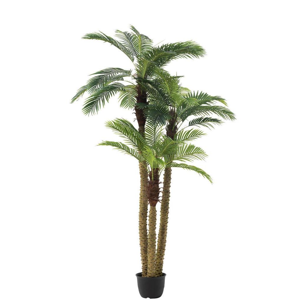 Palma 3-częściowa Real Touch w doniczce Sztuczna Zielona H300cm J-Line