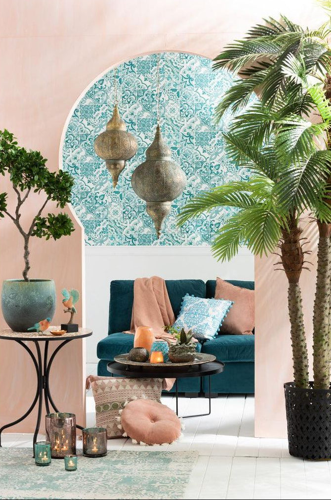 Palma 3-częściowa Real Touch w doniczce Sztuczna Zielona H300cm J-Line