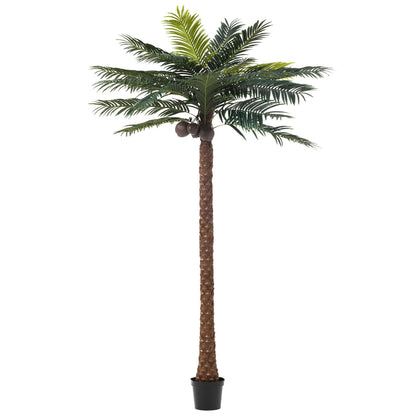 Palma z 4 kokosami w doniczce, sztuczna, zielona, H 350 cm, J-Line