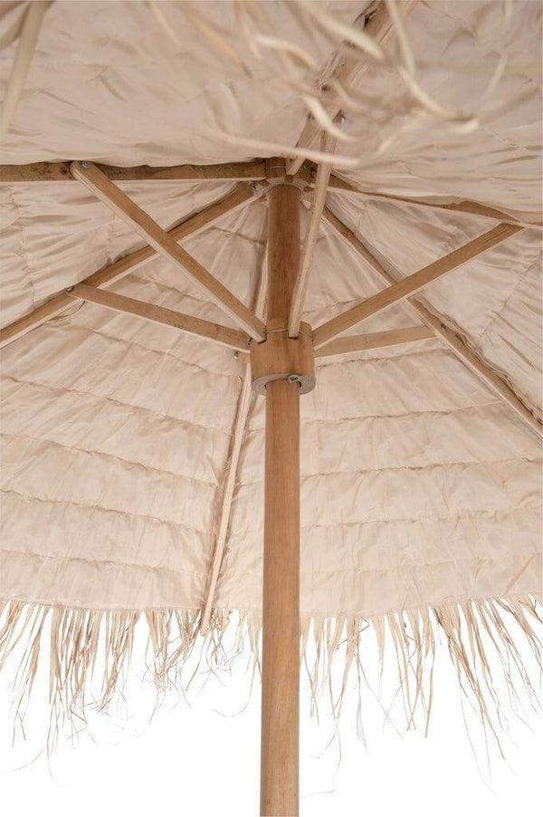 Parasol Stro Naturel Large Ø250cm J-Line - Parasol - J-Line - livinglovely.nl