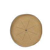 Plateau Muurdecoratie Ster Stippellijnen Zeegras Naturel/Zwart - Wanddecoratie - J-Line - livinglovely.nl
