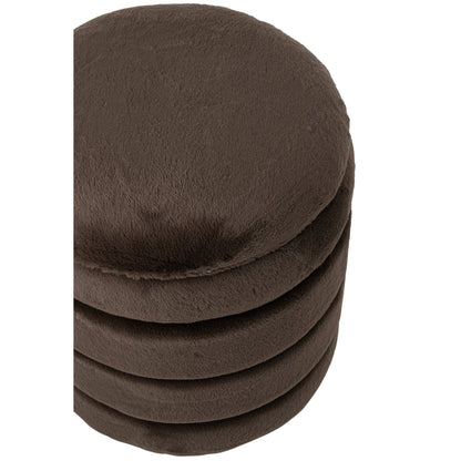 Pufa + pokrywa MDF ciemnobrązowa J-Line