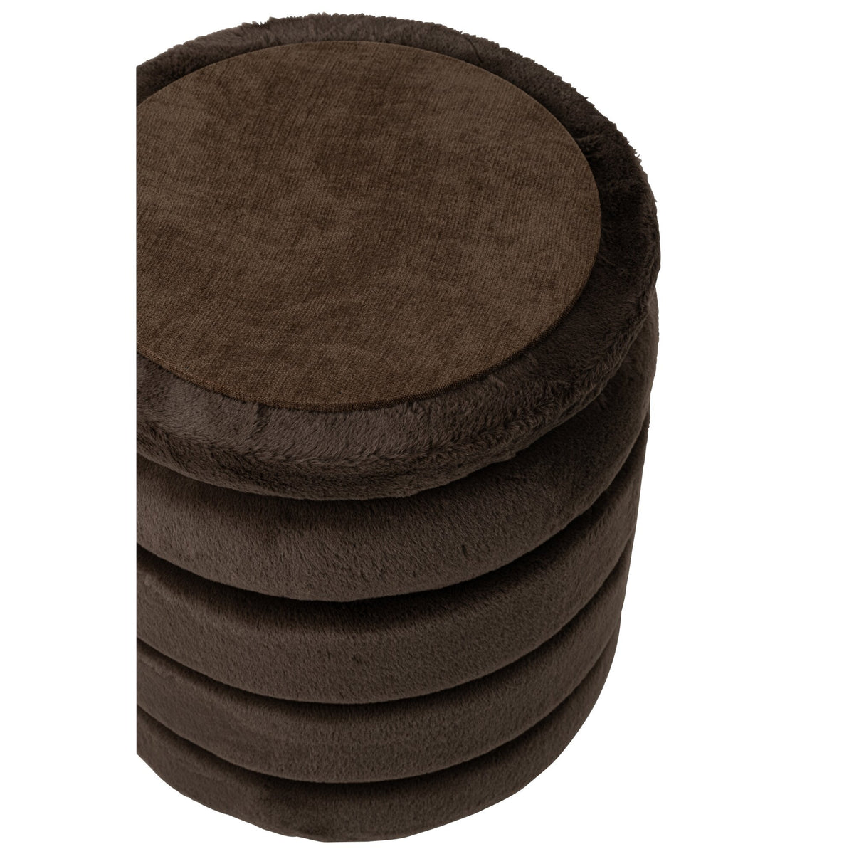 Pufa + pokrywa MDF ciemnobrązowa J-Line
