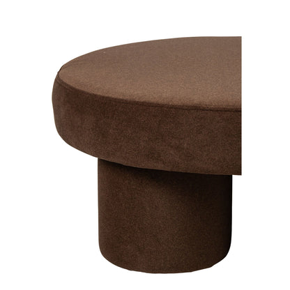 Pufa na nóżkach sklejka/tkanina taupe Large J-Line