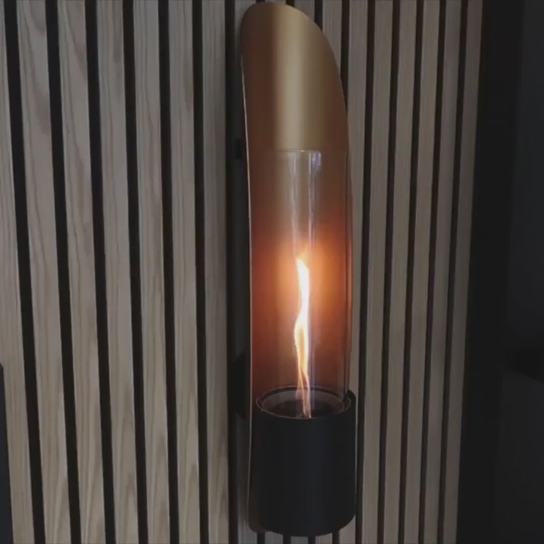 Kominek ścienny Cycloflame Wall Czarny Tenderflame