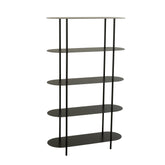 Rek Ovaal Metaal Zwart J-Line - Rek - J-Line - livinglovely.nl