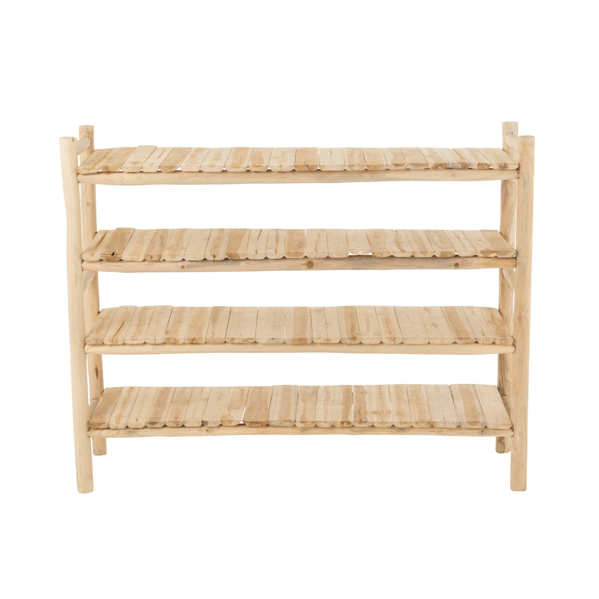 Stojak Ranch z naturalnego drewna tekowego J-Line