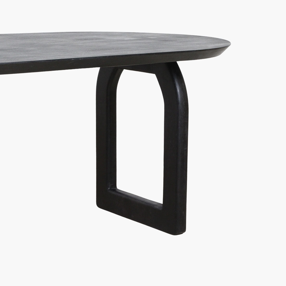 Stół do jadalni Bullnose Mix Czarny 200cm Raw Materials