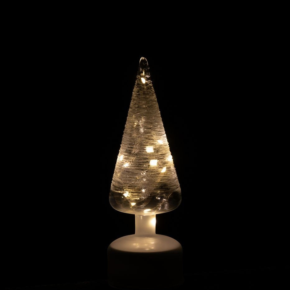 Lampa LED Boom z obrotowym szklanym kloszem, biała/przezroczysta, zestaw 2 szt. J-Line