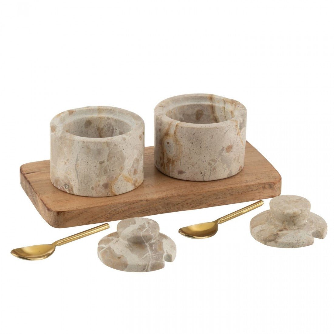 Zestaw ziołowy Marmur Naturalny/Beżowy J-Line