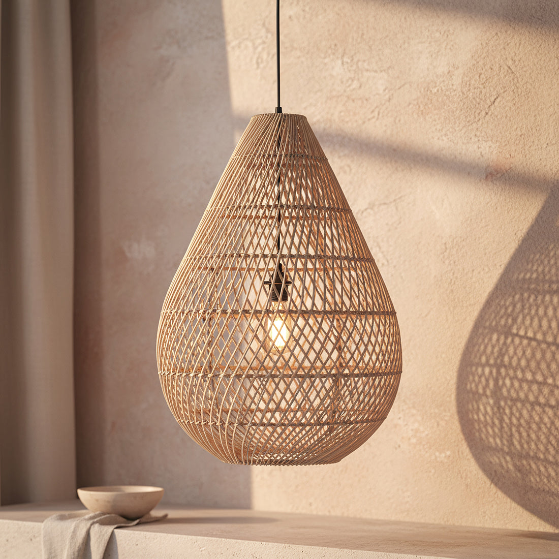 Lampa wisząca Maze Kropla Naturalne surowce