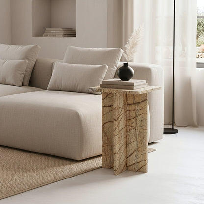 Stolik pomocniczy Seoul Marmur Bizar Raw Materials