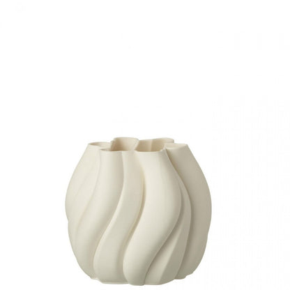 Wazon 3D Print Nieregularny Stoneware Biały J-Line