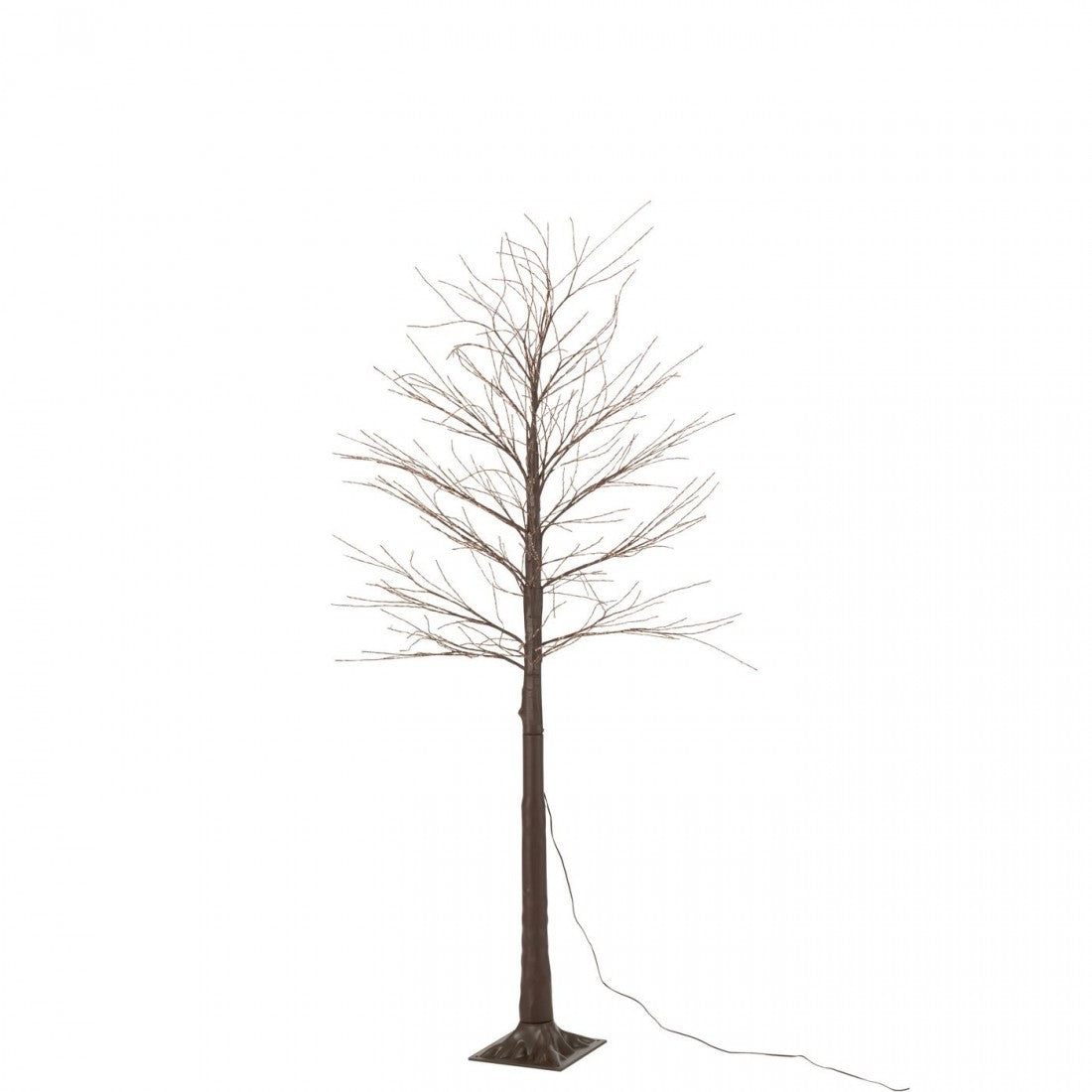 Drzewo 2000 LED Plastik Brązowe Średnie H180cm J-Line