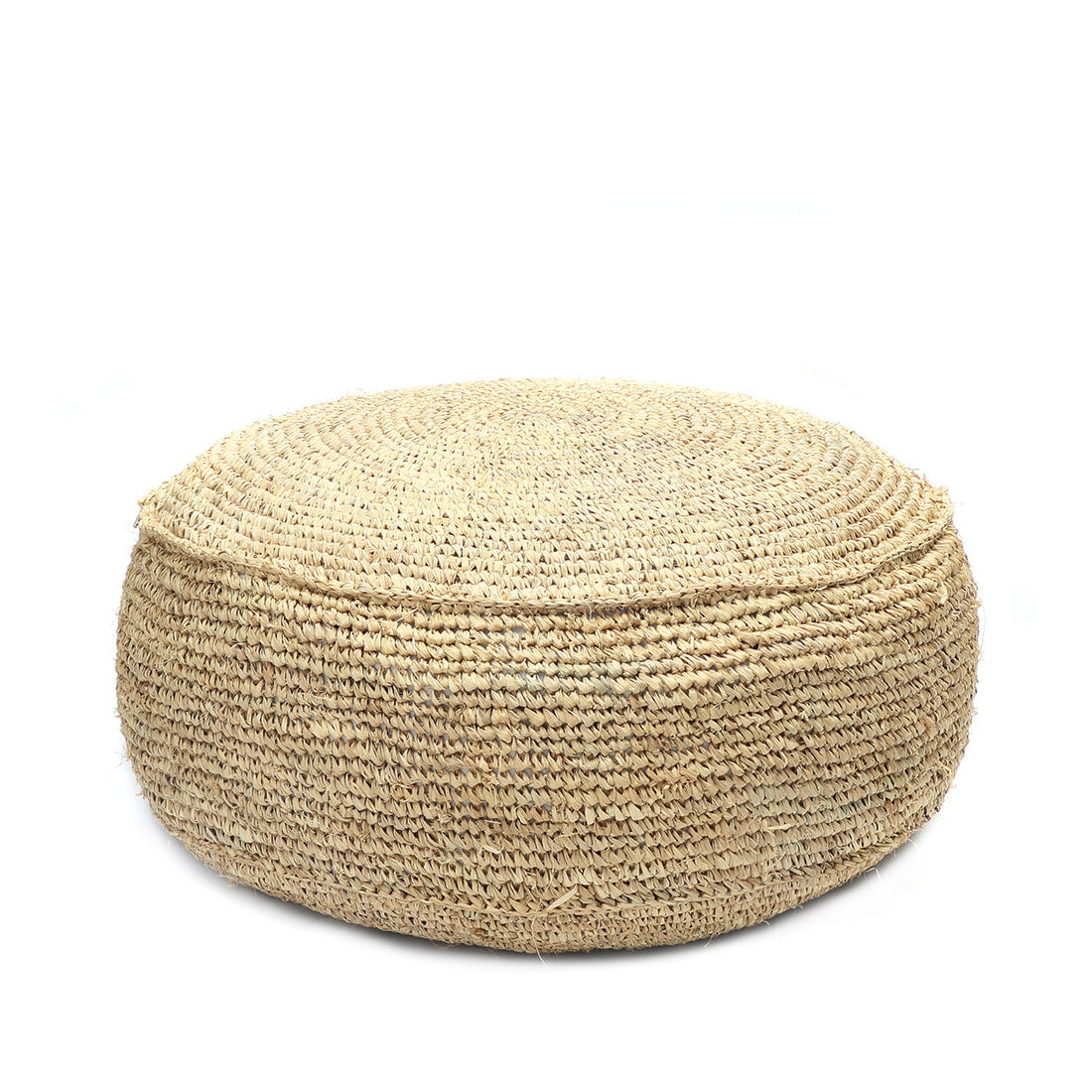 Pufa Raffia Flores - Naturalny Bazar Bizar