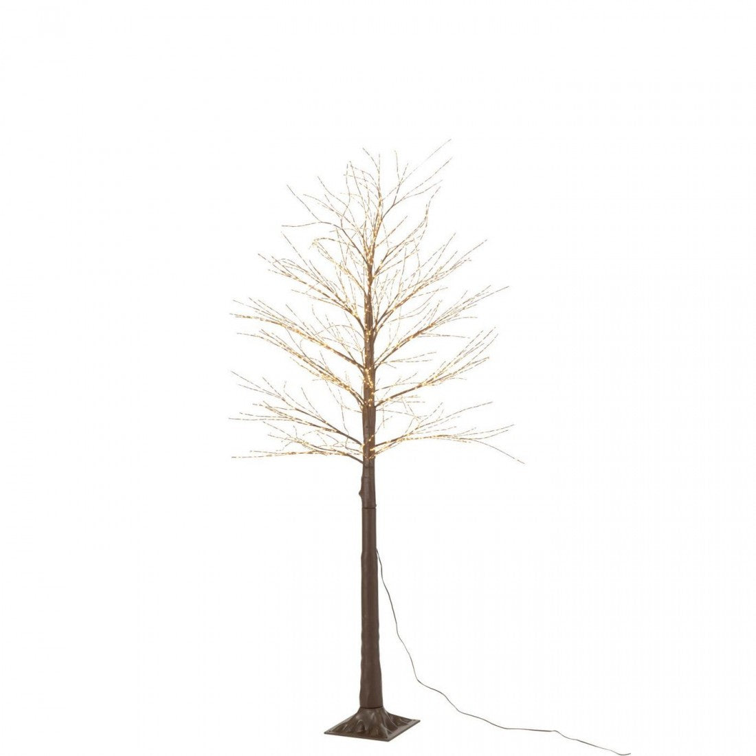 Drzewo 2000 LED Plastik Brązowe Średnie H180cm J-Line