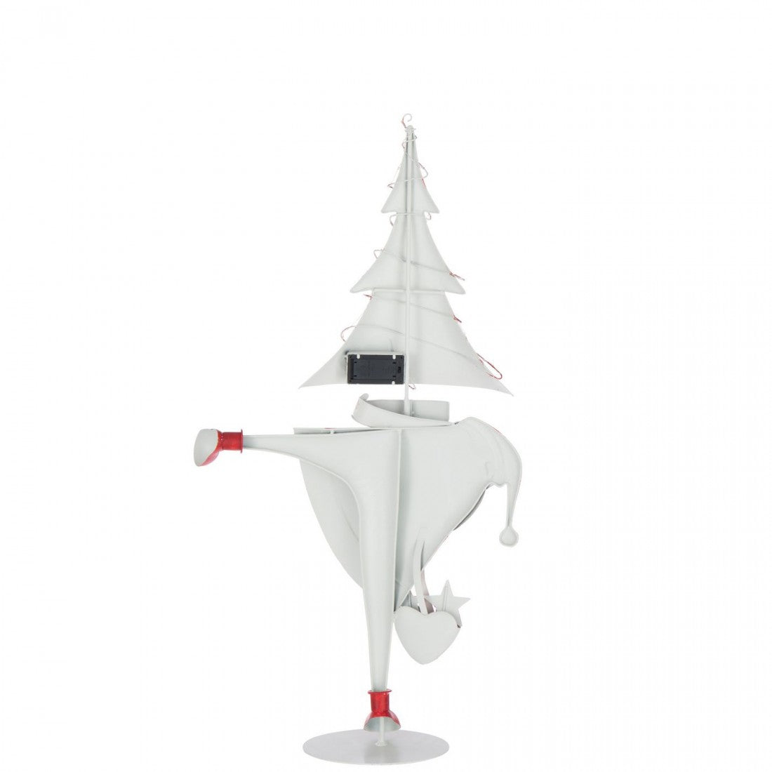 Światło choinkowe LED Święty Mikołaj Żelazne Czerwony świąteczny/Biały Duże H77,5cm J-Line