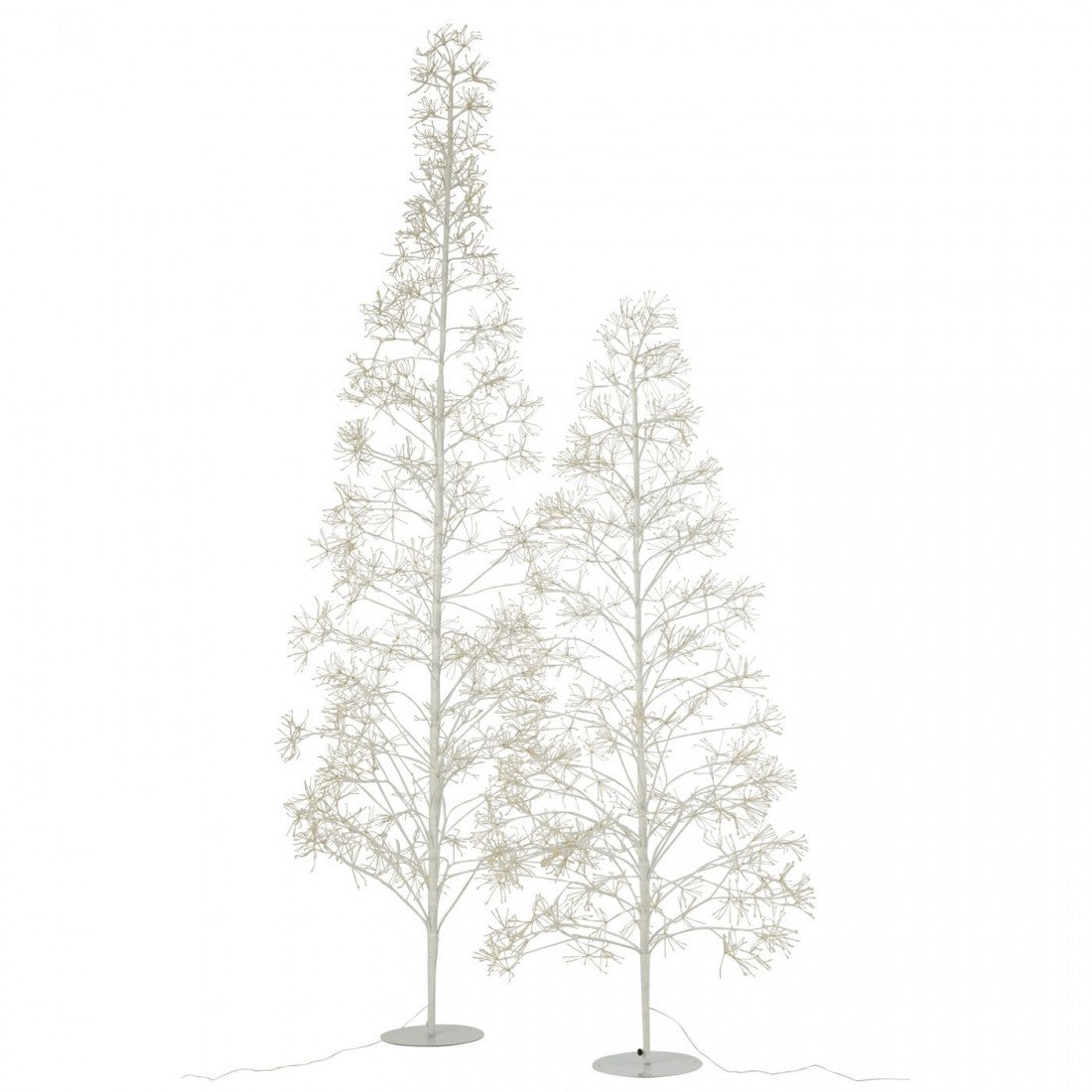 Choinka 2700 LED Metal Biała Średnia H210cm J-Line